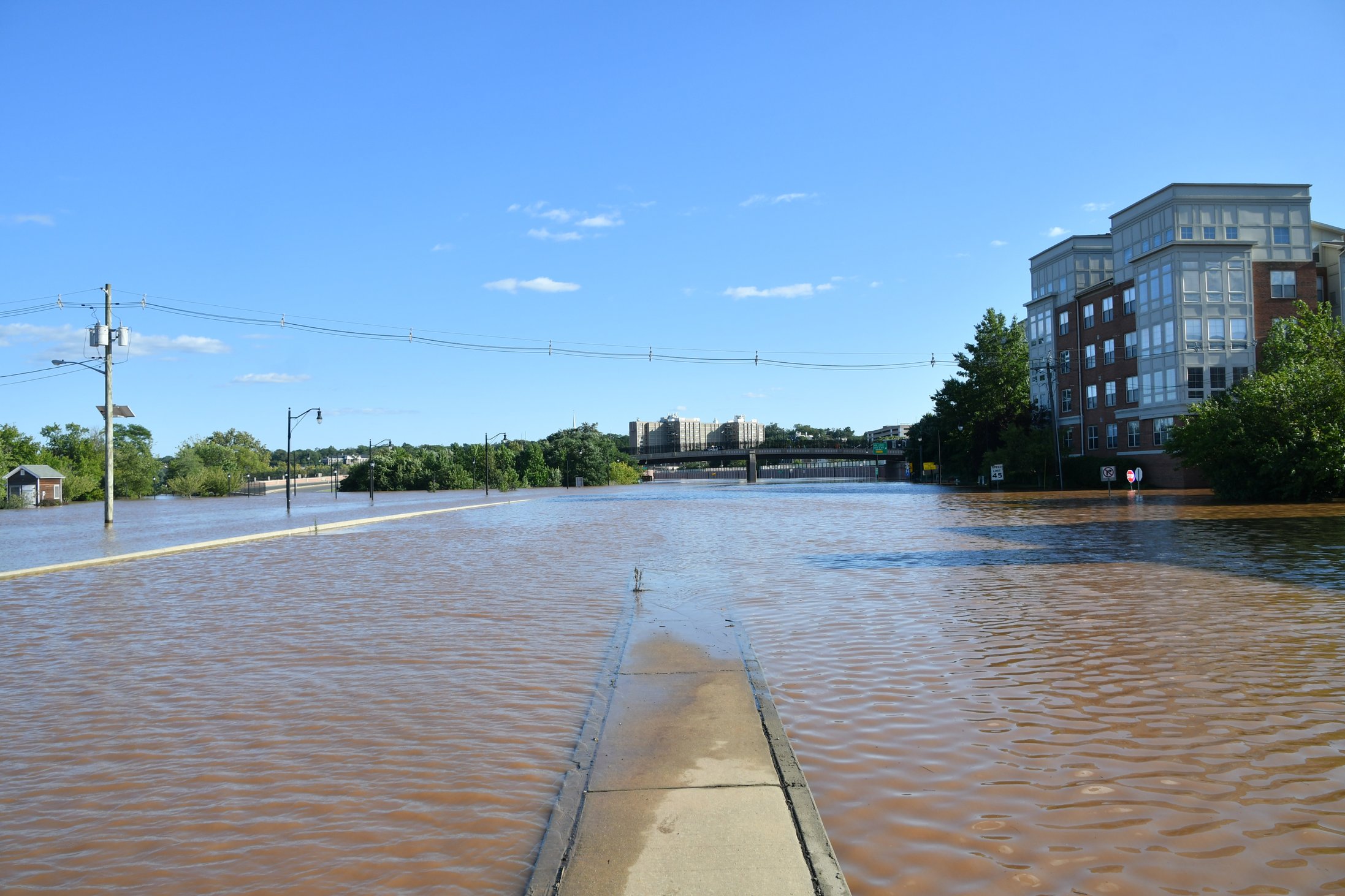 Flooded street