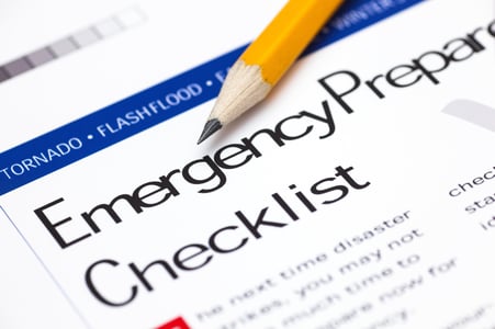 Emergency preparedness checklist