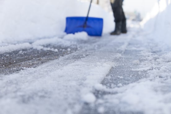 Shoveling snow