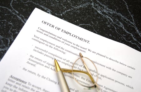 Offer of employment 